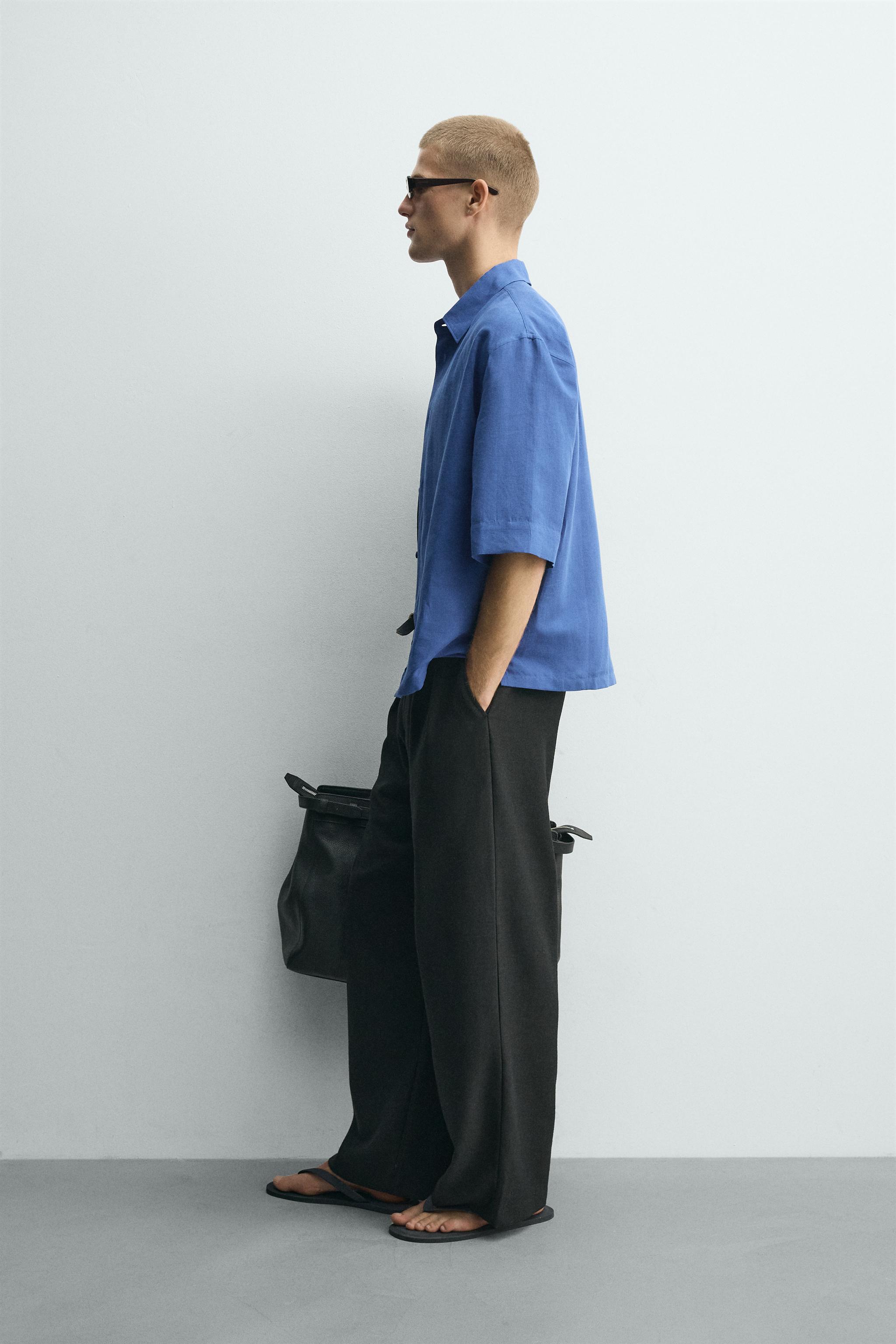 BOX-FIT TEXTURED SHIRT